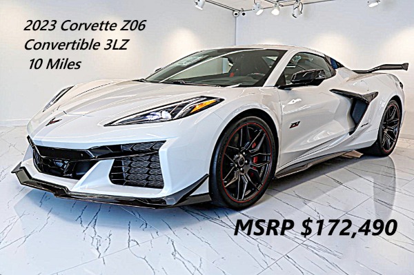 Used 2023 Chevrolet Corvette Z06 Convertible 3LZ 70th Anniversary for sale $155,000 at F.C. Kerbeck Lamborghini Palmyra N.J. in Palmyra NJ 08065 2