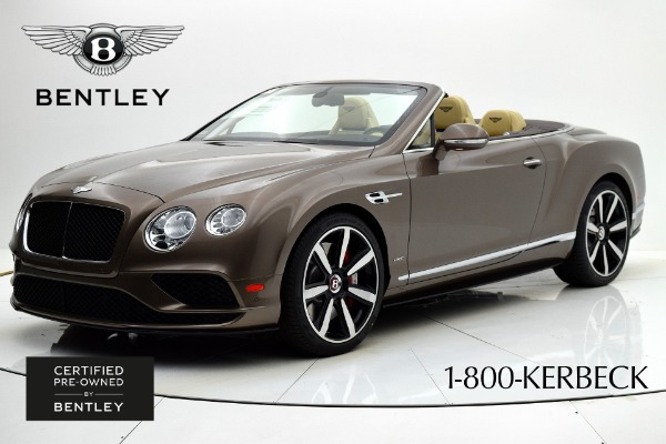 Used Used 2017 Bentley Continental GT V8 S Convertible for sale $179,000 at F.C. Kerbeck Lamborghini Palmyra N.J. in Palmyra NJ